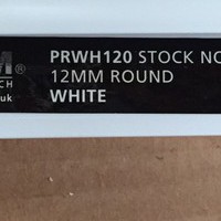 12MM WHITE ROUND TRIM